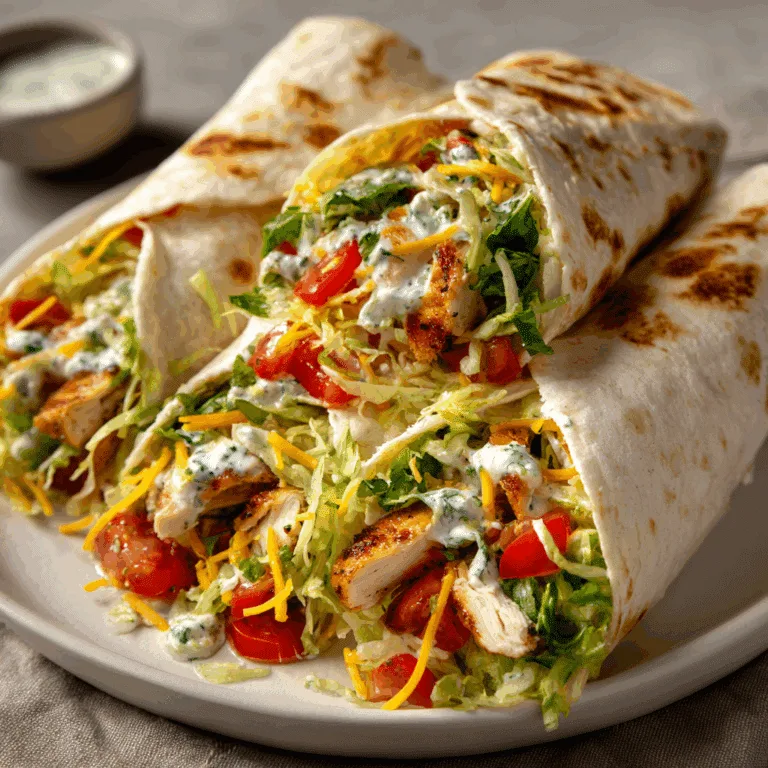 Cilantro Lime Chicken Wraps