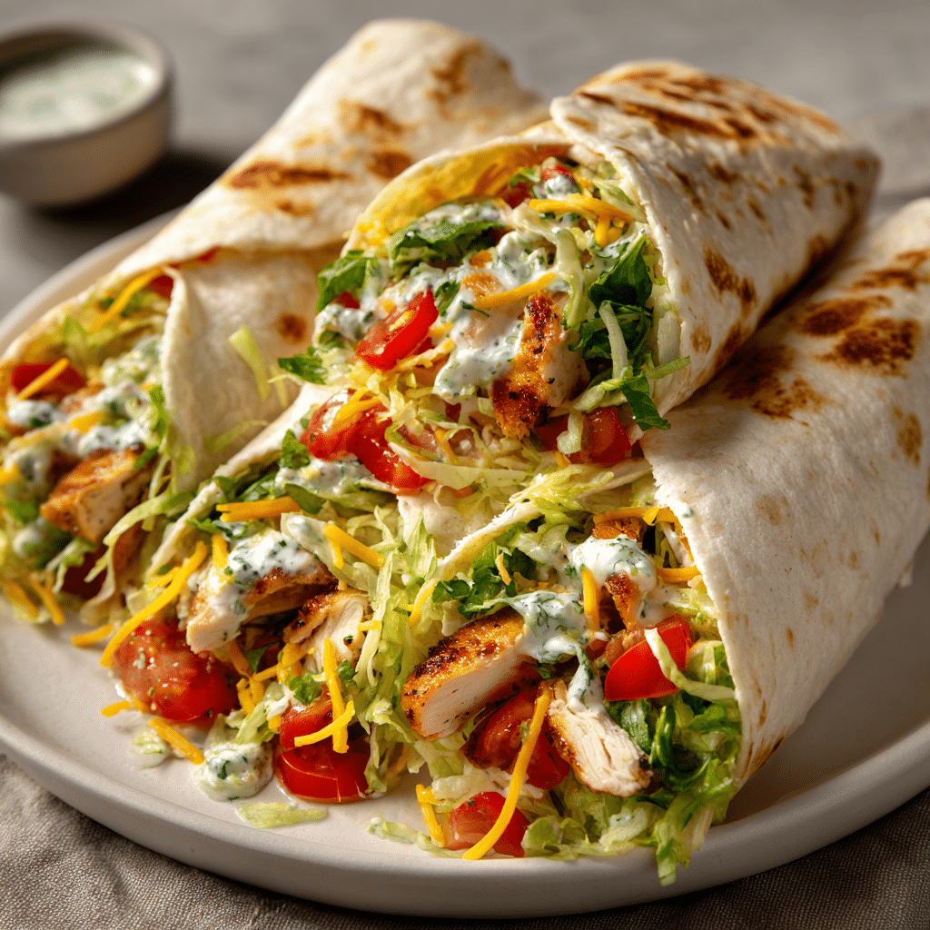 Cilantro Lime Chicken Wraps