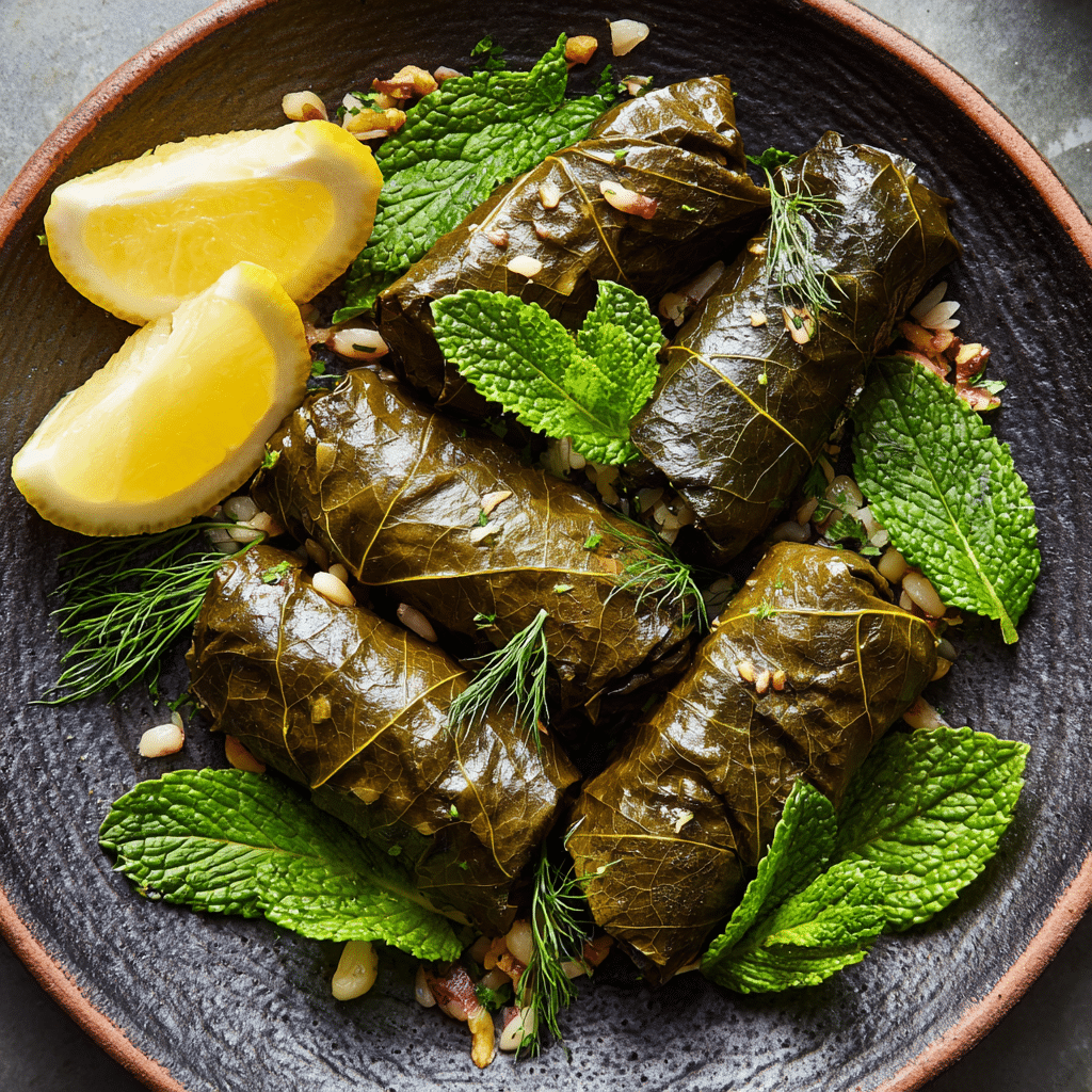 Vegan Dolmas (Stuffed Grape Leaves)