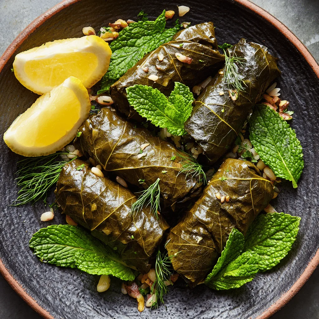 Vegan Dolmas (Stuffed Grape Leaves)