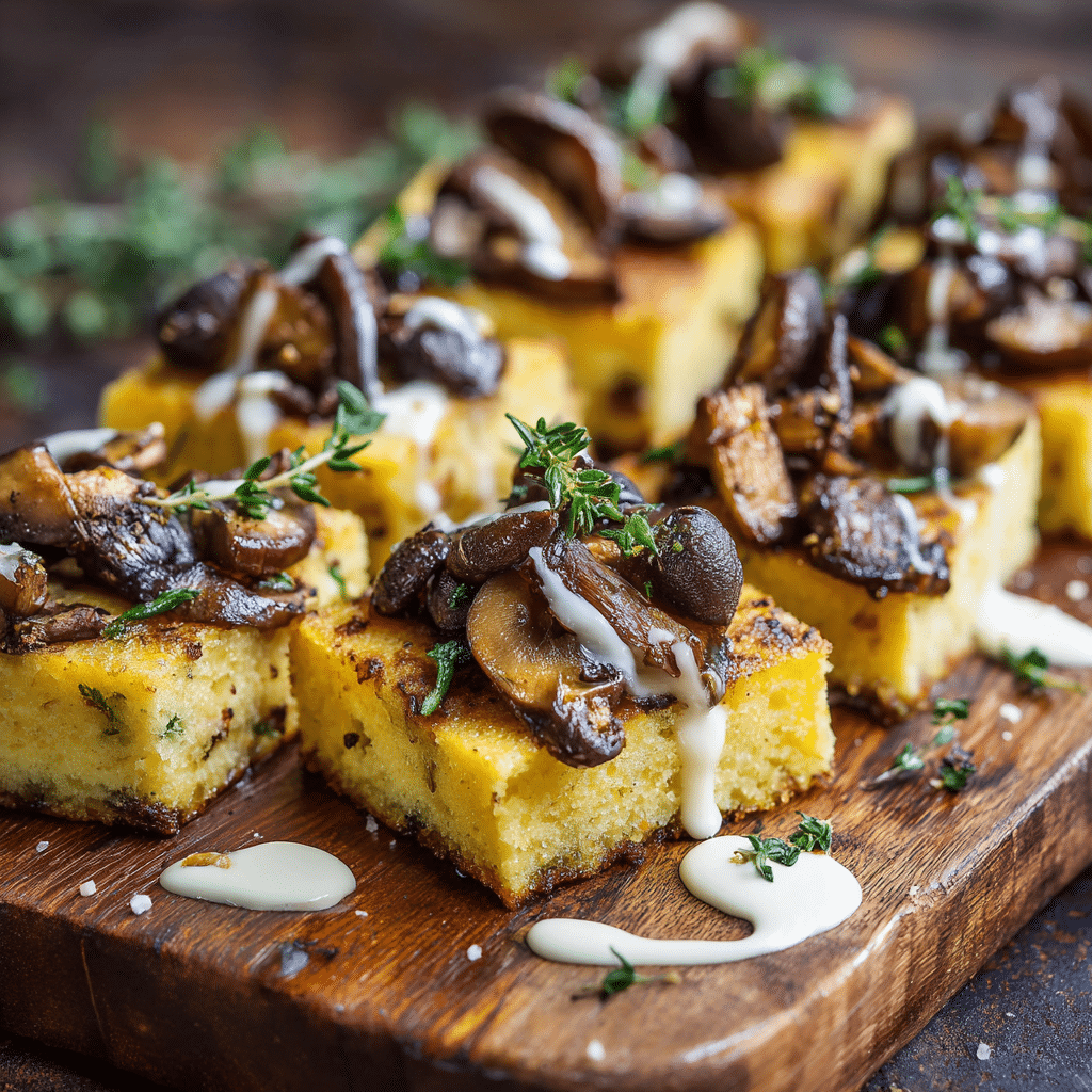 Baked Polenta with Mushrooms