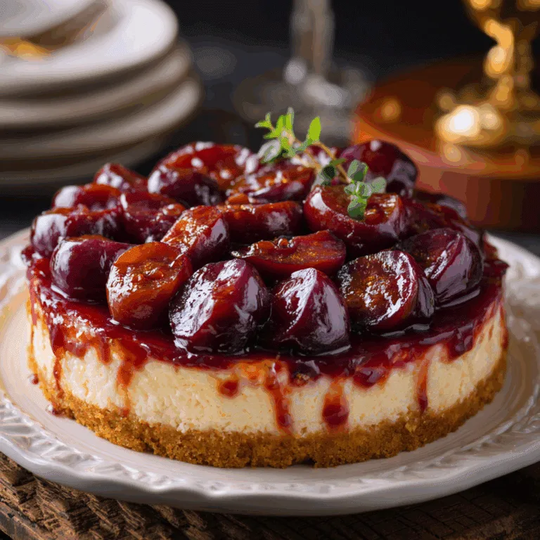 Plum Upside‑Down Cake