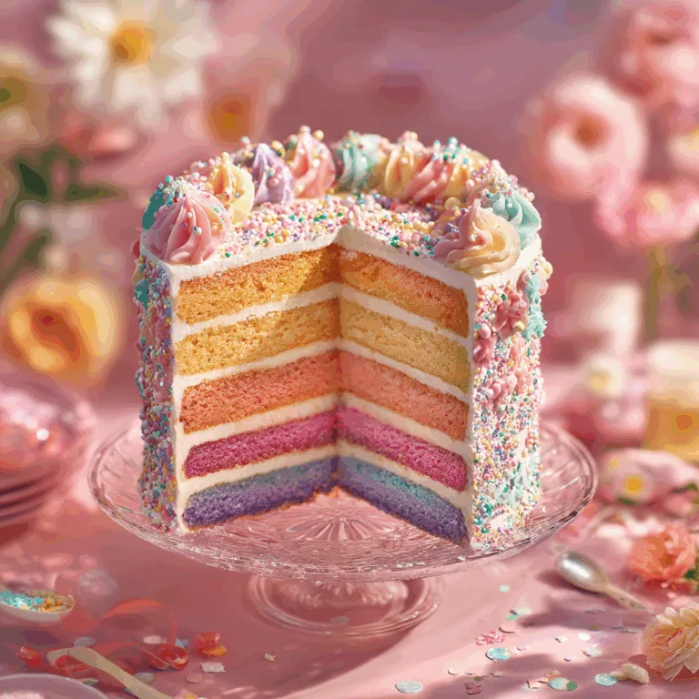 Rainbow Layer Cake
