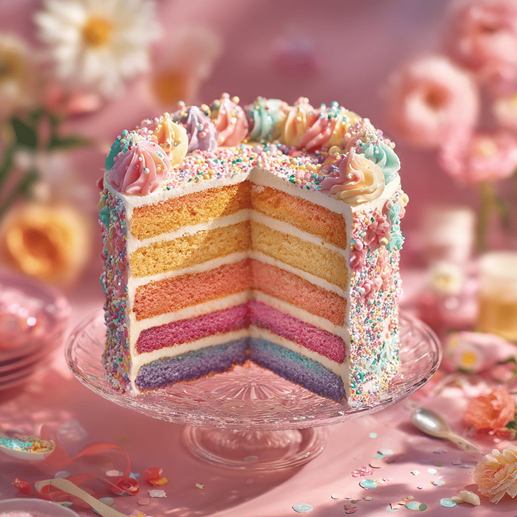 Rainbow Layer Cake