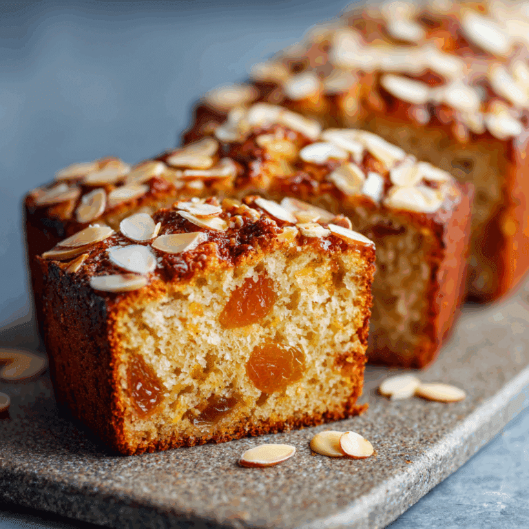 Apricot Almond Loaf Cake