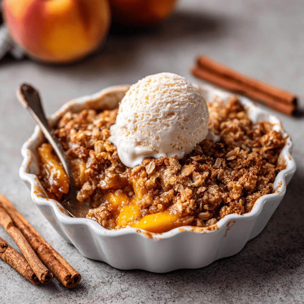 Peach Crisp with Oats