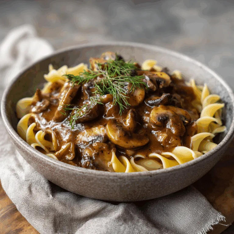 Mushroom Stroganoff