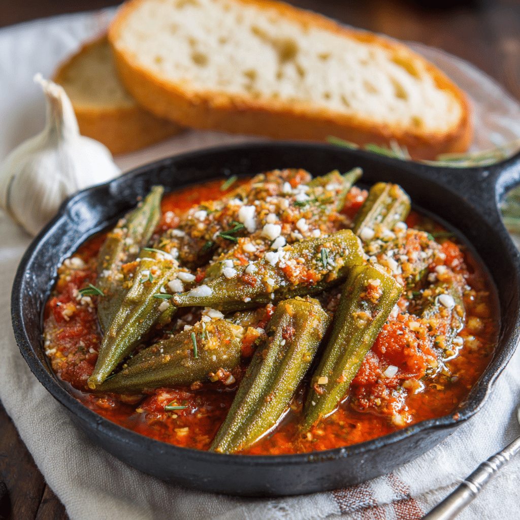 Baked Okra in Tomato Sauce