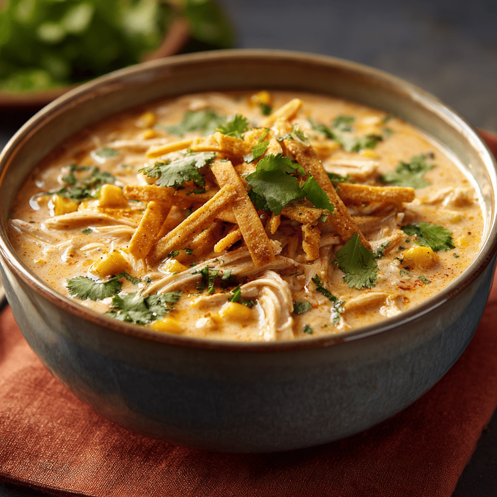 Cheesy Chicken Enchilada Soup