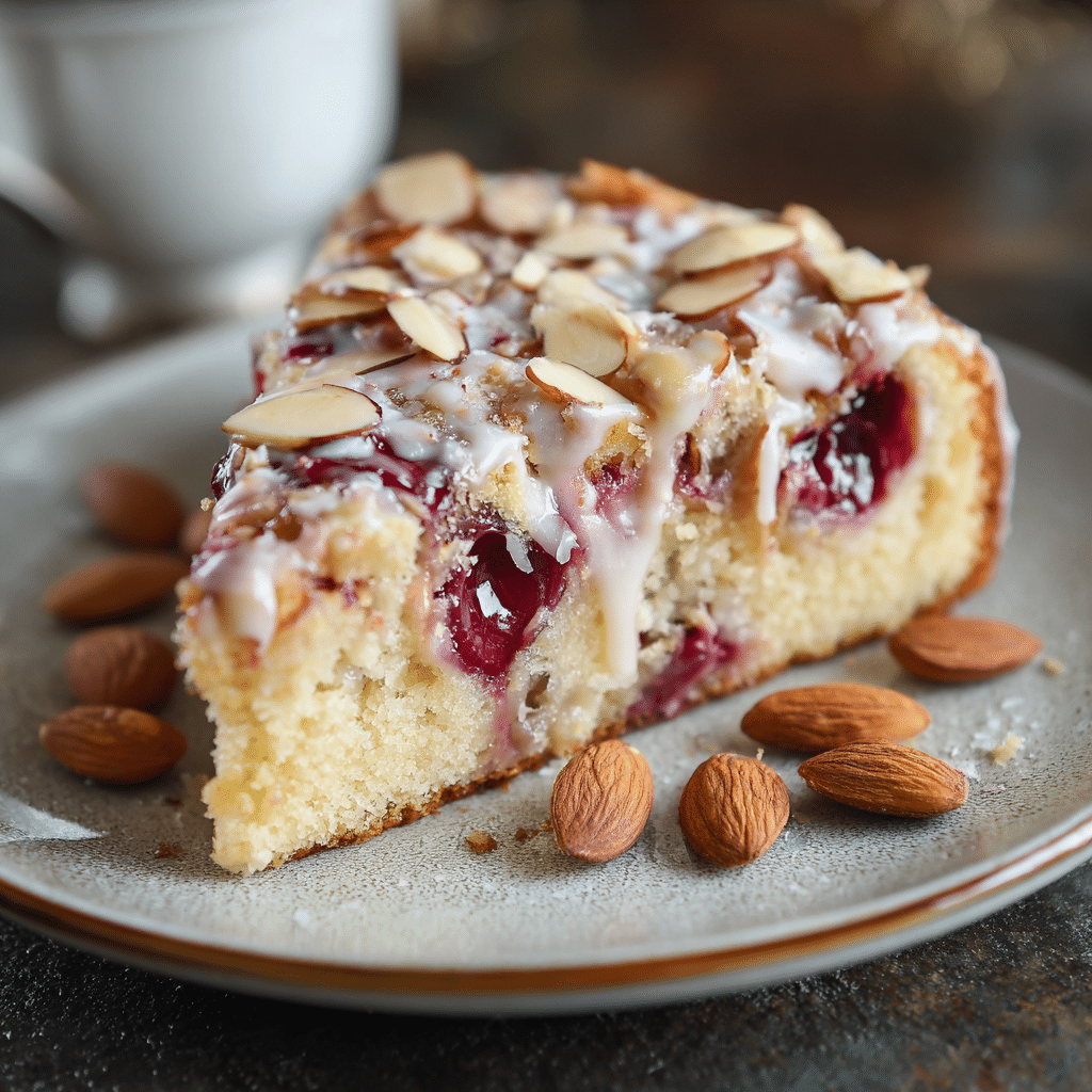 Cherry Almond Loaf Cake