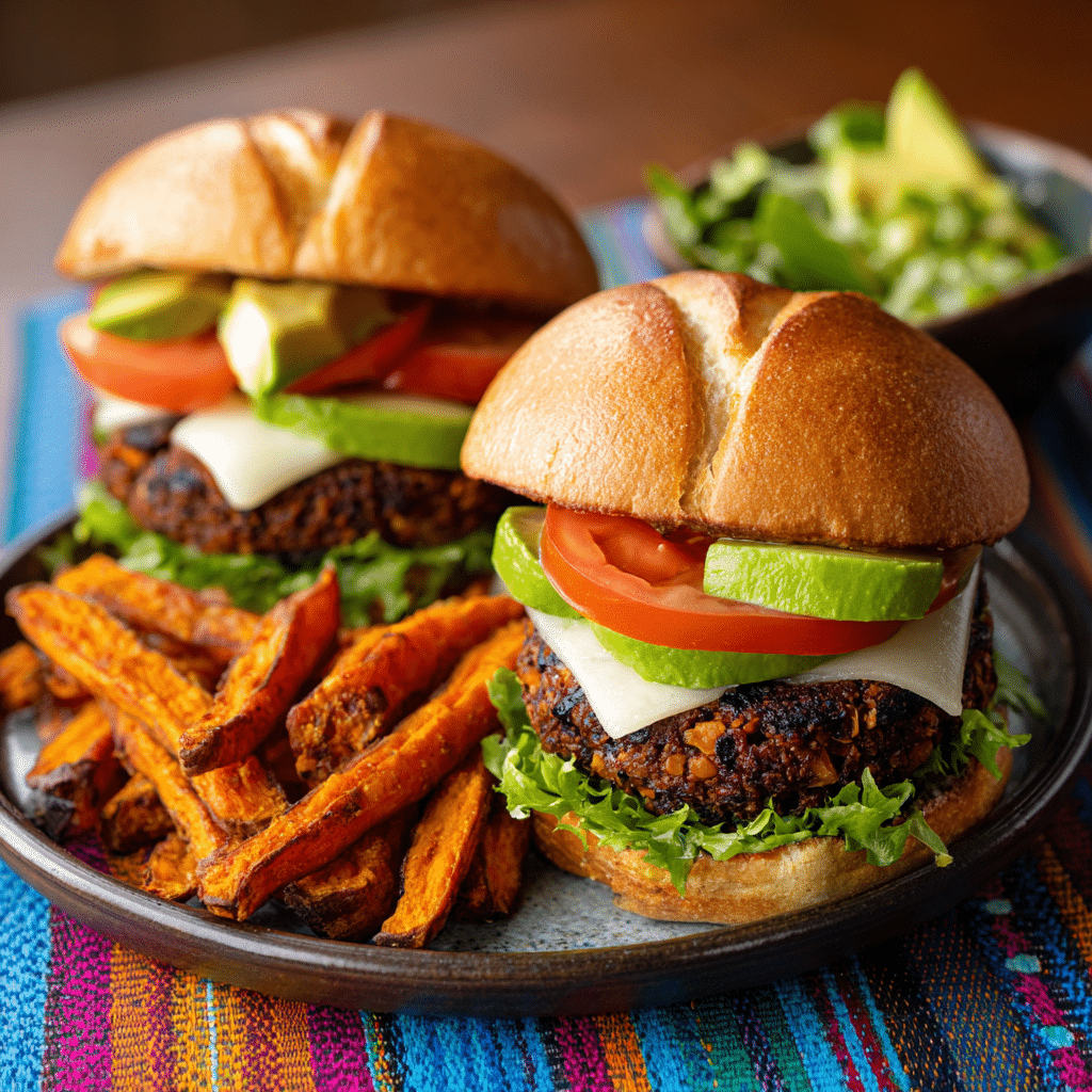 Tex-Mex Black Bean Burgers