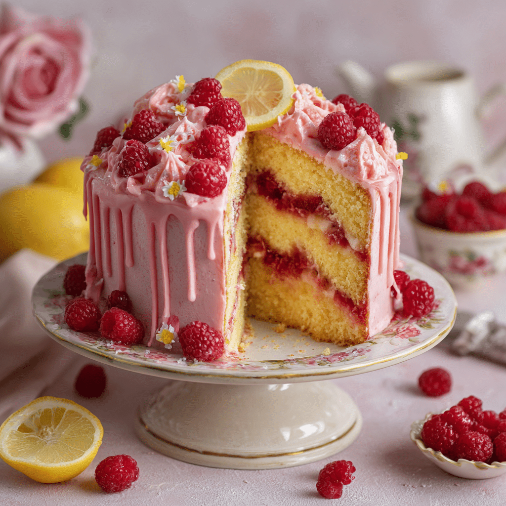 Raspberry Lemonade Cake
