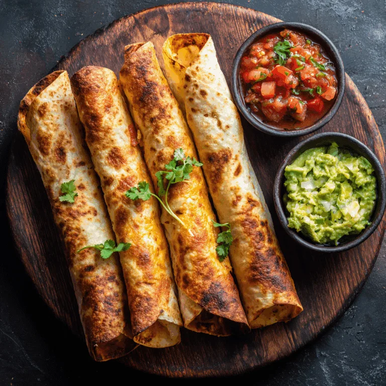 Baked Chicken Taquitos