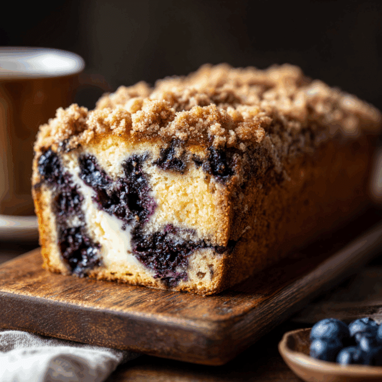 Blueberry Cream Cheese Coffee Cake