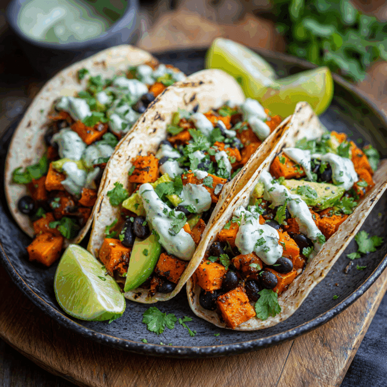 Sweet Potato and Black Bean Tacos