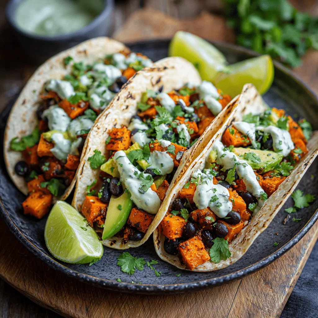 Sweet Potato and Black Bean Tacos