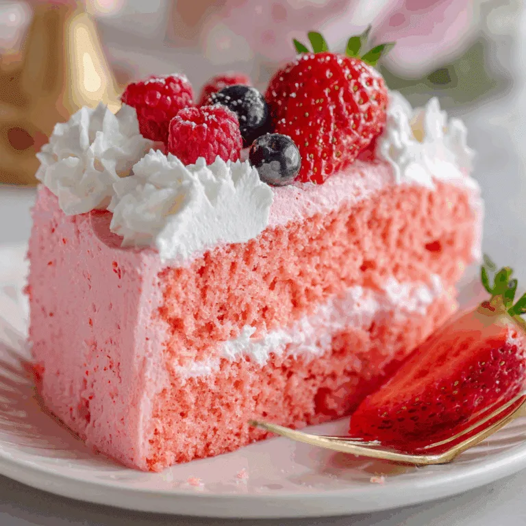 Strawberry Jello Cake