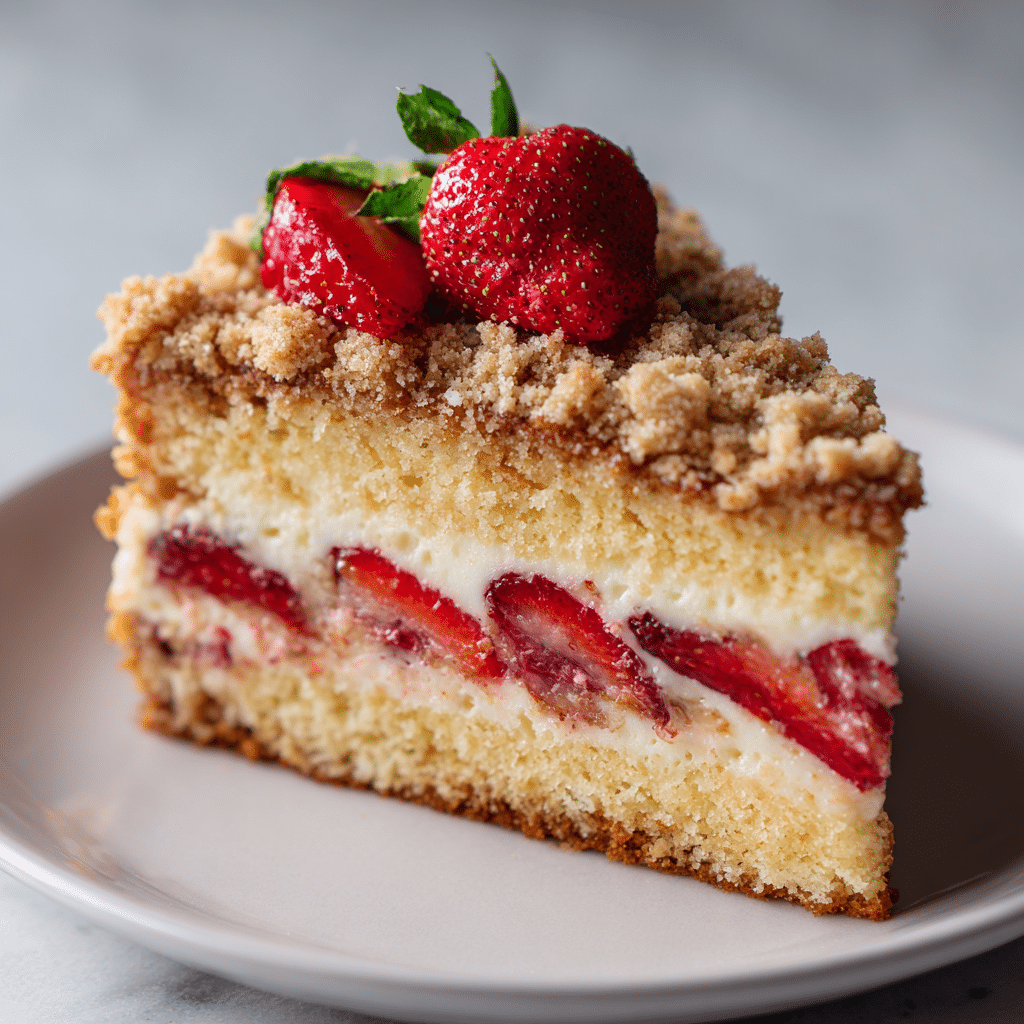 Strawberry Rhubarb Cake