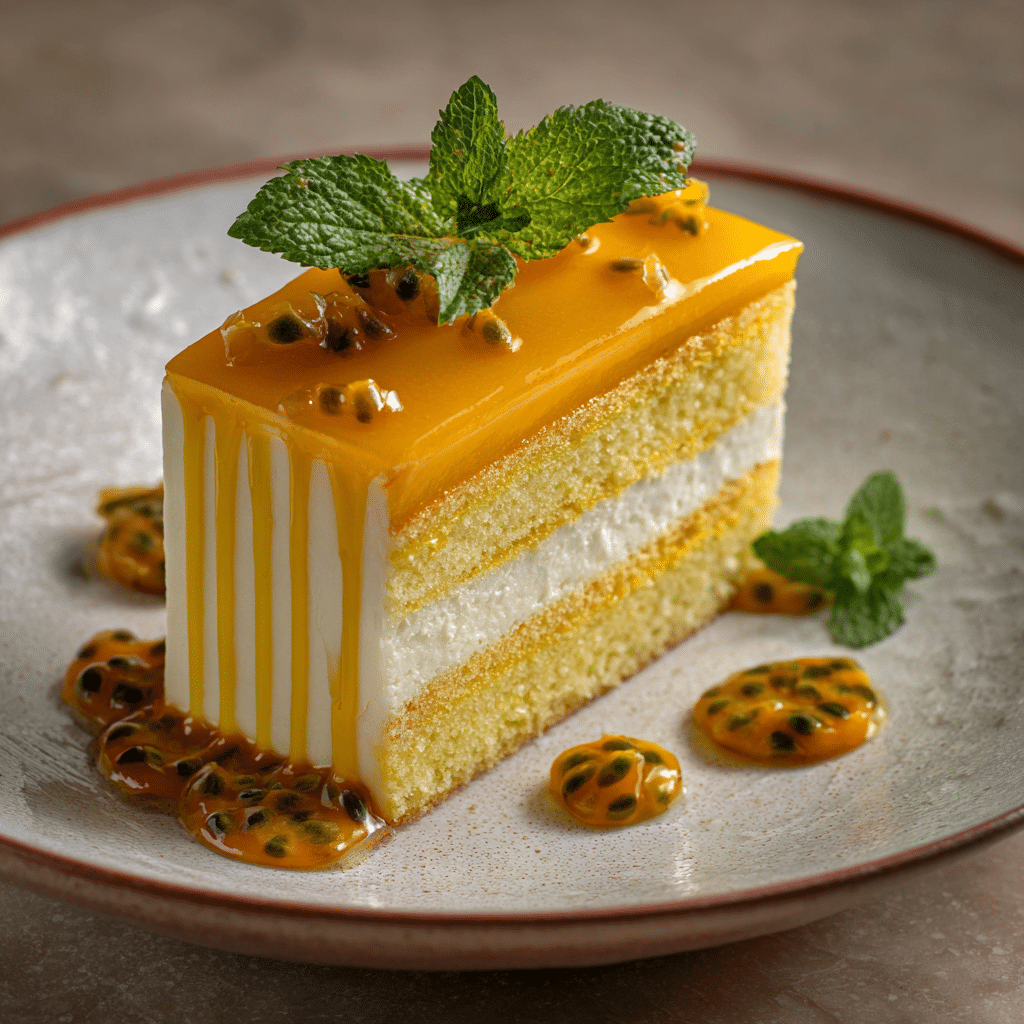 Tropical Mango Passionfruit Cake