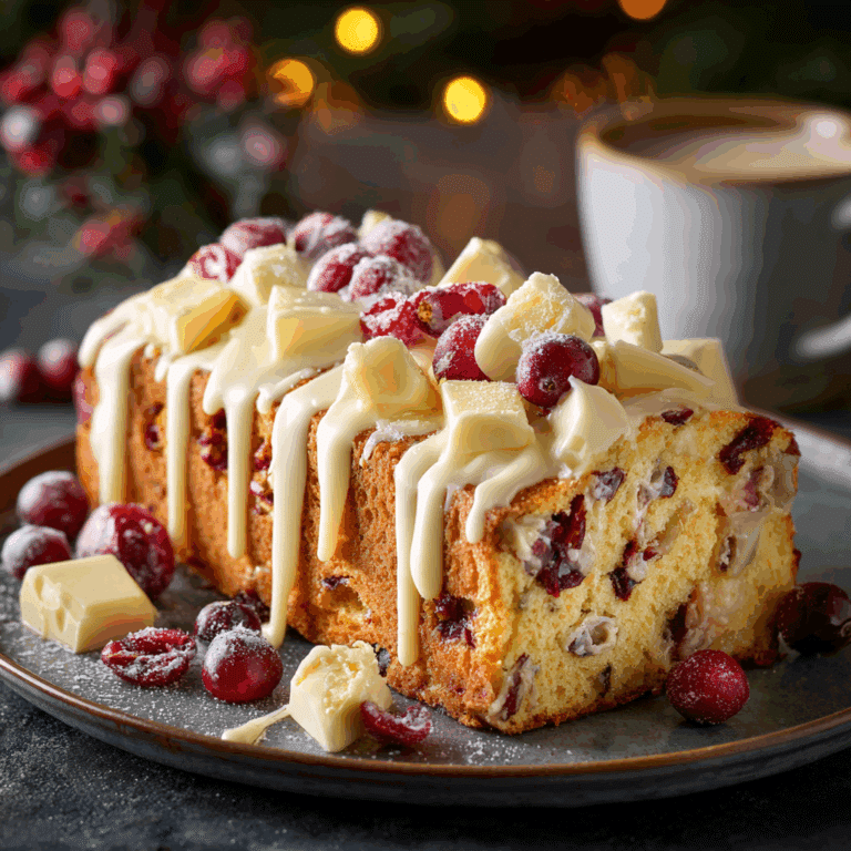 Cranberry White Chocolate Cake
