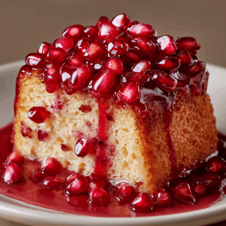 Pomegranate Almond Cake