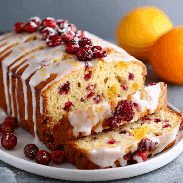 Orange Cranberry Loaf Cake