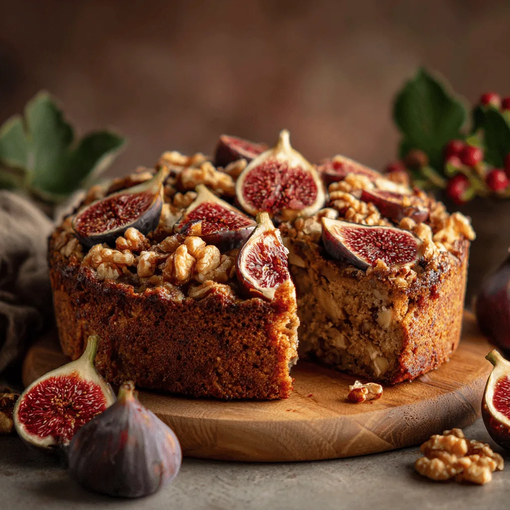 Fig Walnut Cake