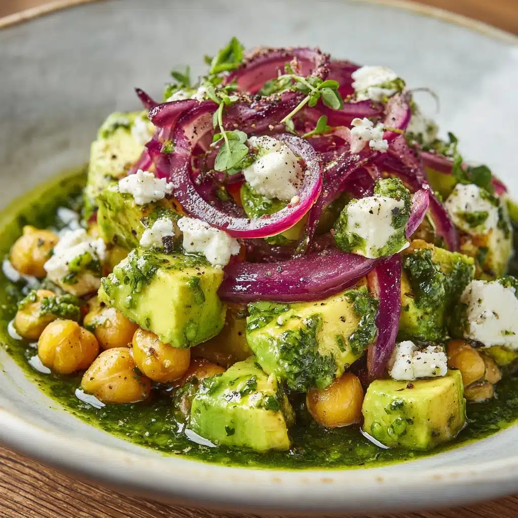 Chickpea Feta Avocado Salad Recipe
