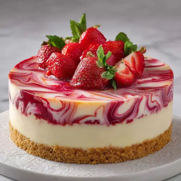 Strawberry Swirl Cheesecake Recipe