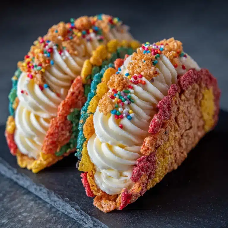 Fruity Pebbles Cheesecake Tacos Recipe