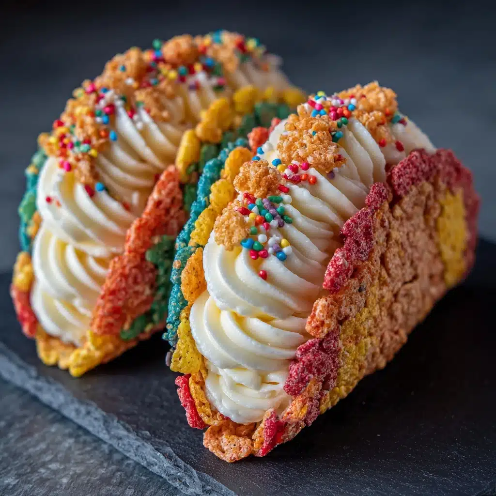 Fruity Pebbles Cheesecake Tacos Recipe
