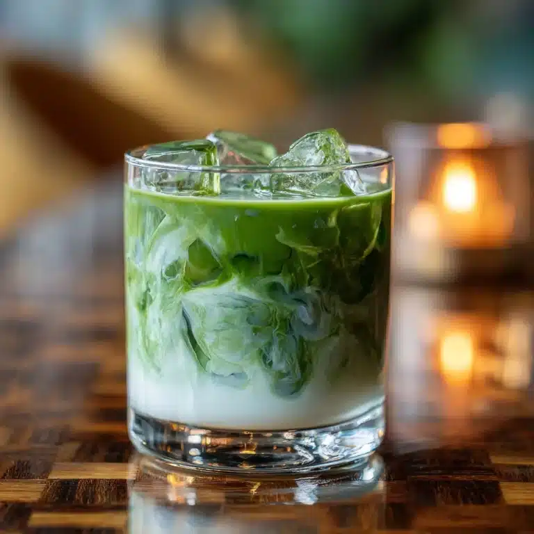 Brown Sugar Iced Vanilla Matcha Latte