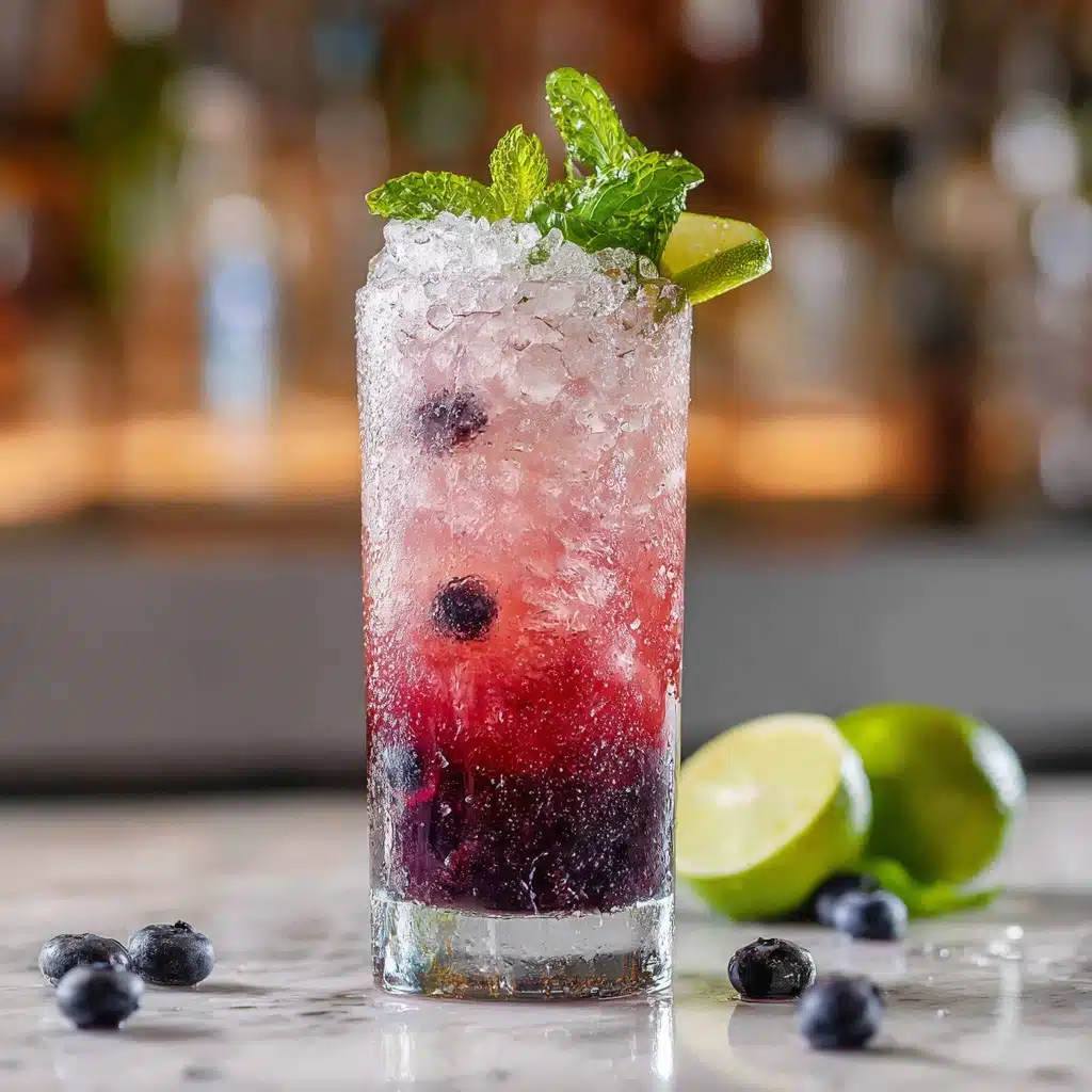 Blueberry Lavender Mojito Mocktail Recipe - Recipe Image