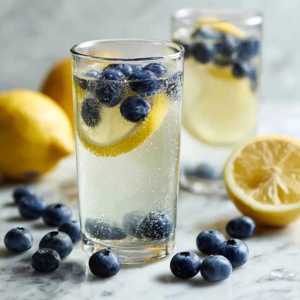 Blueberry Lemon Sangria Mocktail Recipe - Recipe Image
