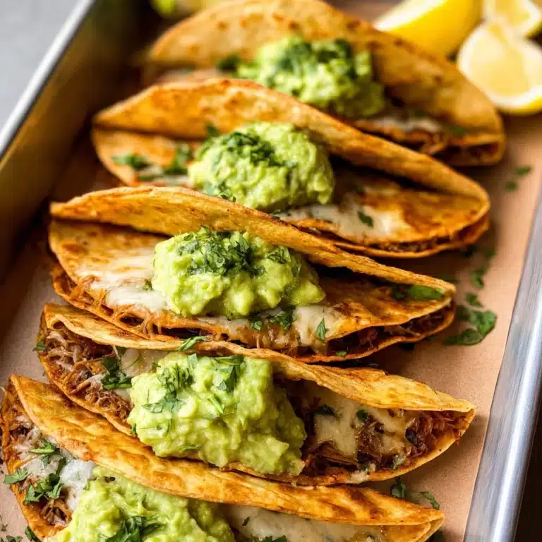 Baked Chicken Tacos With Avocado Sauce Recipe