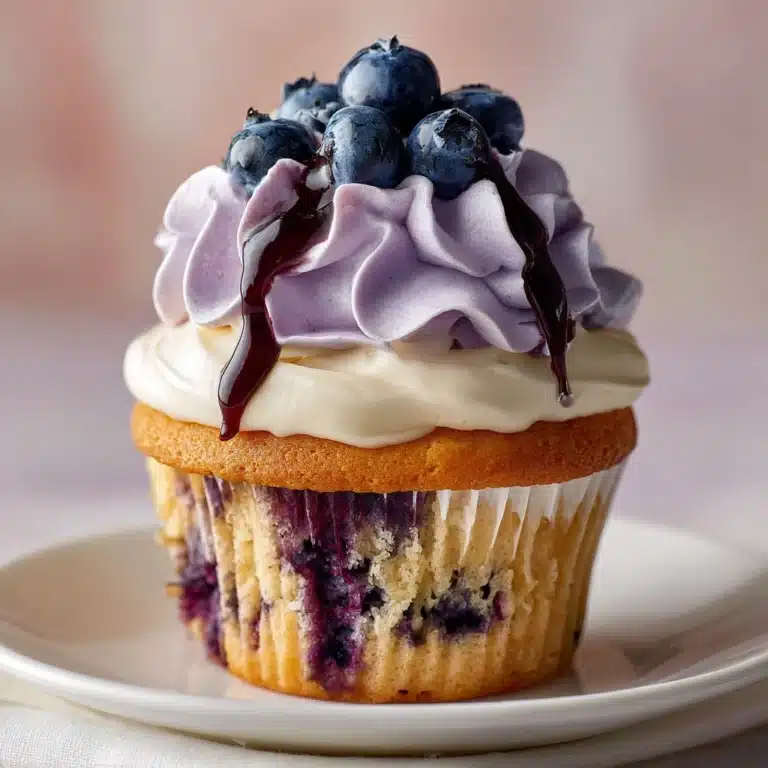White Chocolate Blueberry Cupcakes Recipe