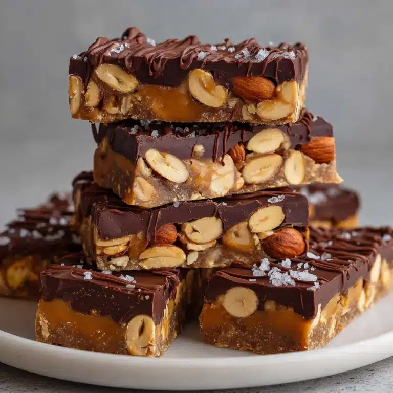 Dark Chocolate and Sea Salt Nut Bars Recipe
