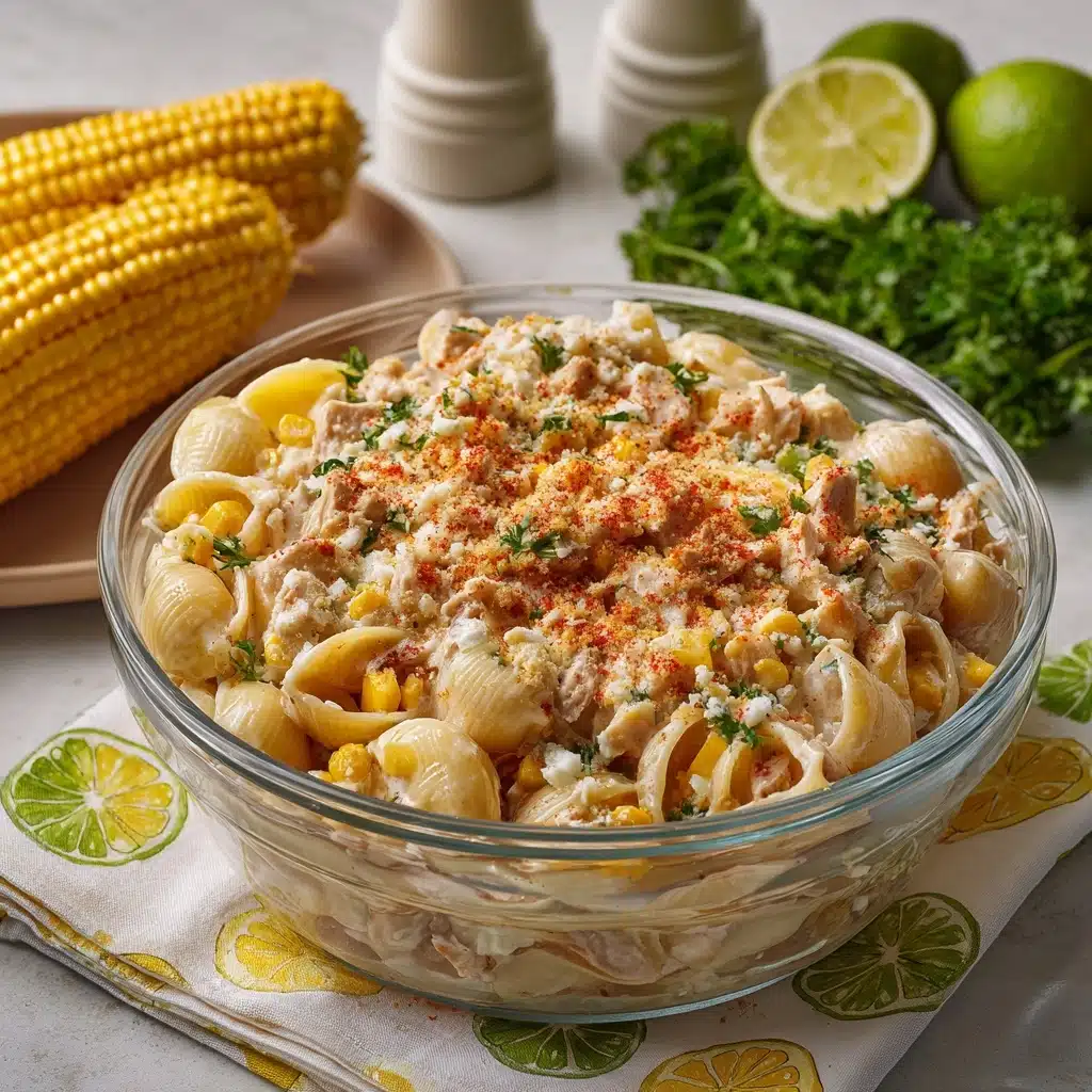 Elote Pasta Salad with Grilled Chicken Recipe