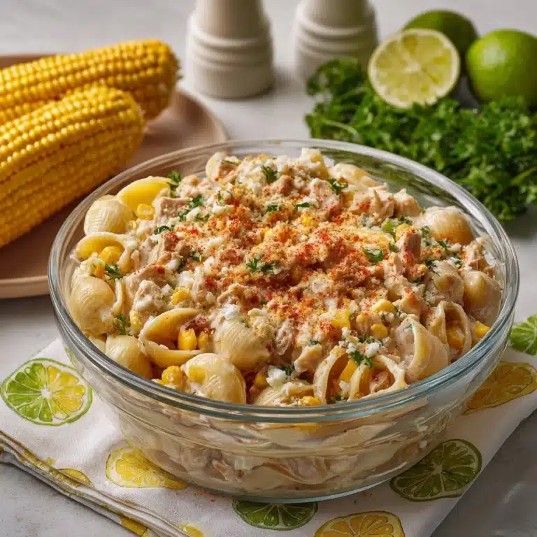 Elote Pasta Salad with Grilled Chicken Recipe