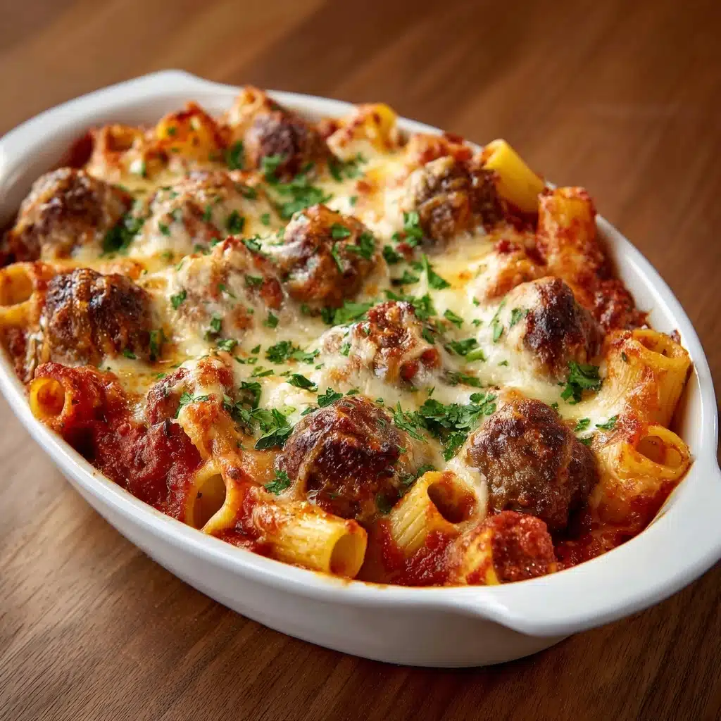 Baked Ziti with Meatballs Recipe