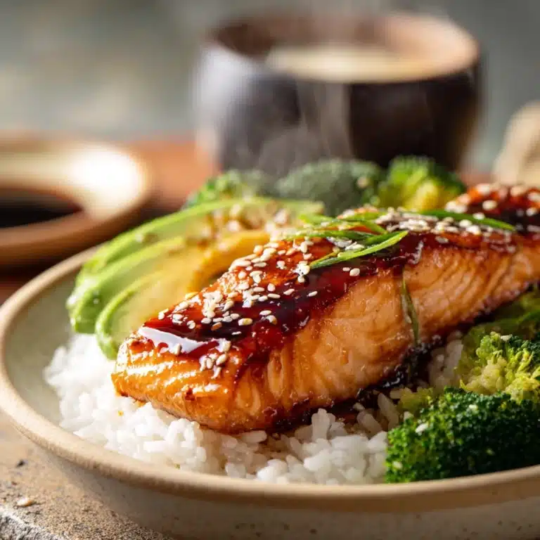Teriyaki Salmon Rice Bowl Recipe