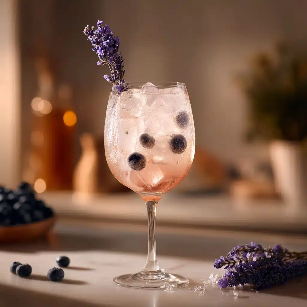 Blueberry Lavender Spritz Mocktail Recipe