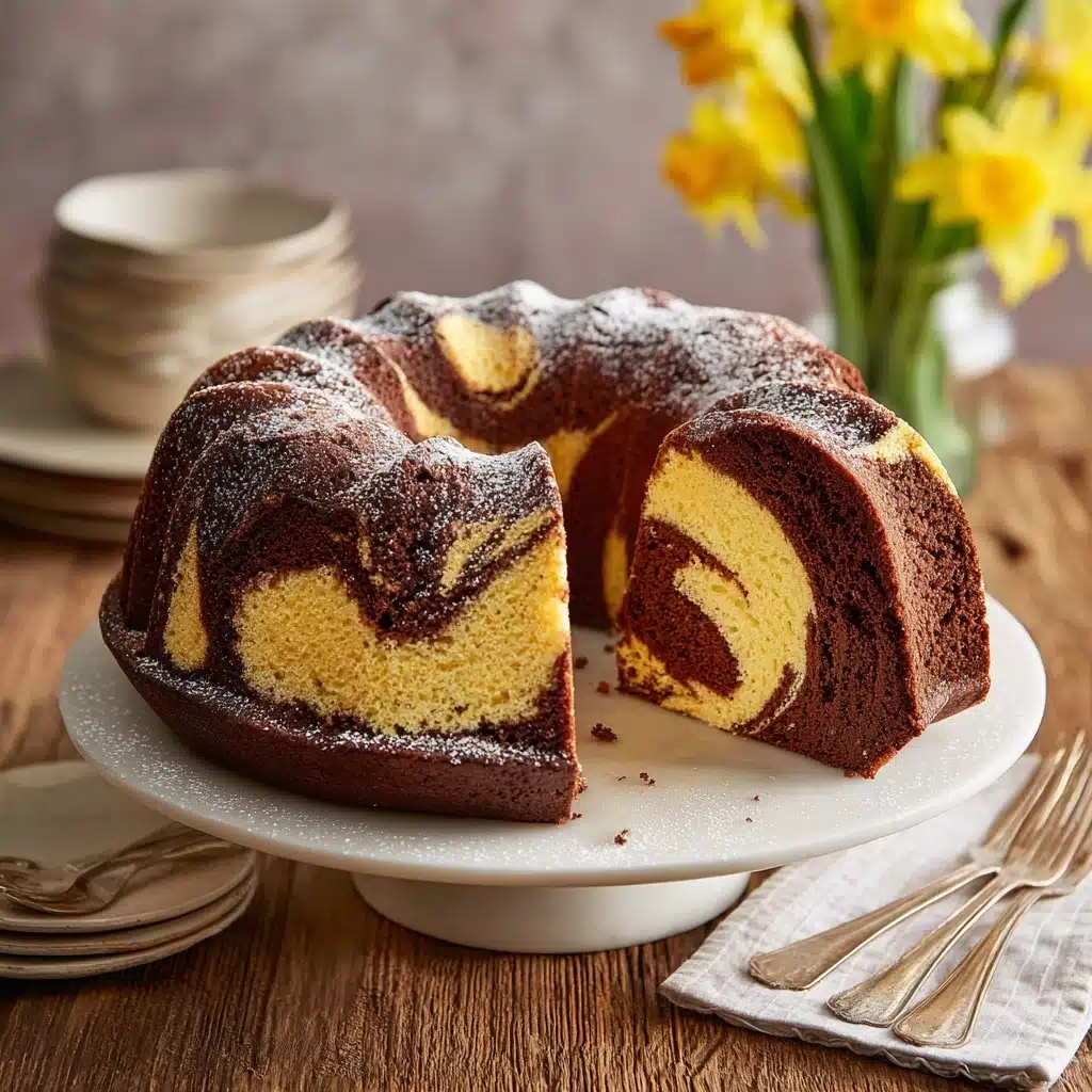 Marble Cake Perfection: Easy Swirled Delight Recipe - Recipe Image