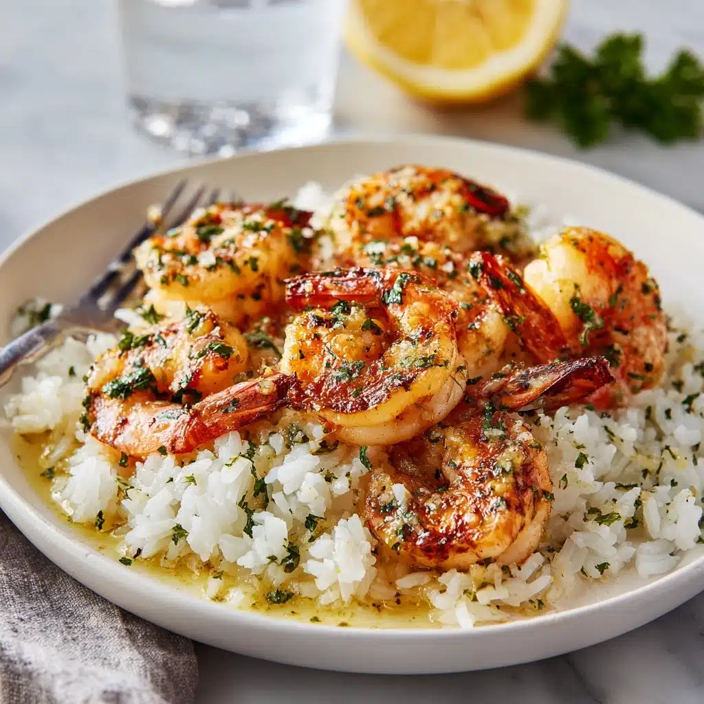 Garlic Butter Shrimp Rice Recipe - Recipe Image