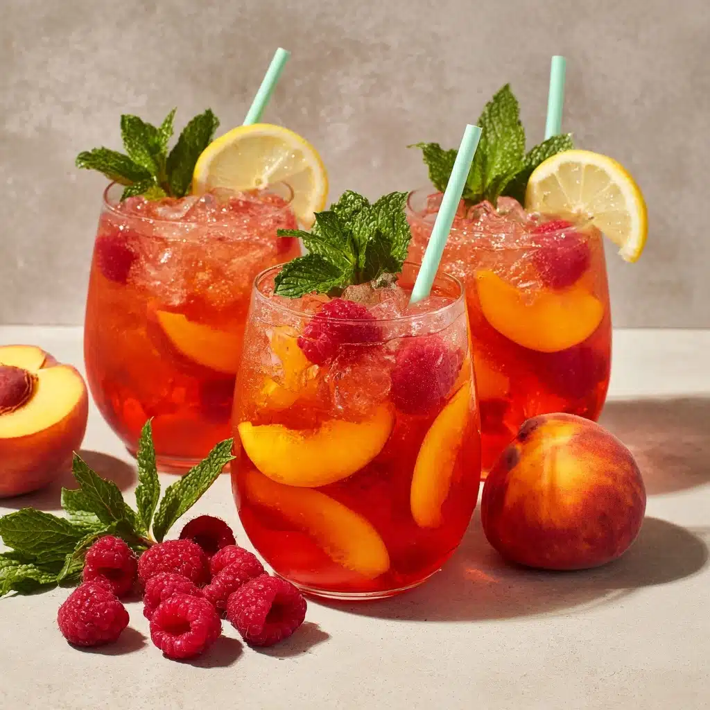 Raspberry Peach Lemonade Recipe - Recipe Image
