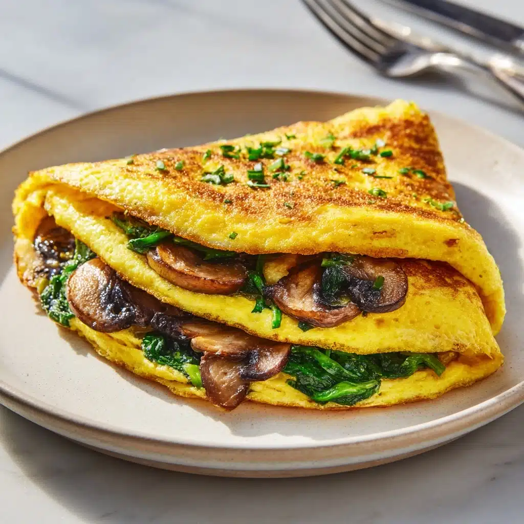 Spinach and Mushroom Omelette