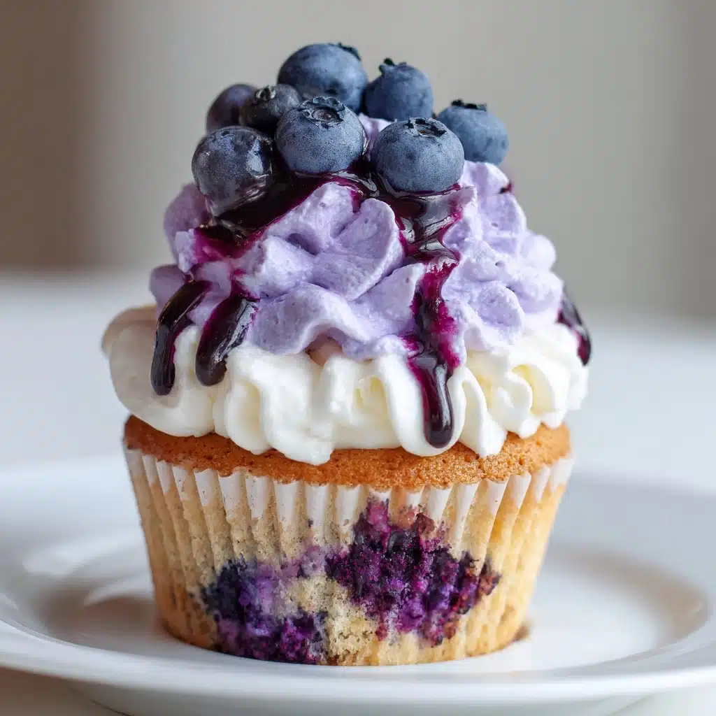 White Chocolate Blueberry Cupcakes Recipe - Recipe Image
