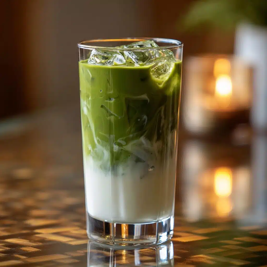 Brown Sugar Iced Vanilla Matcha Latte - Recipe Image