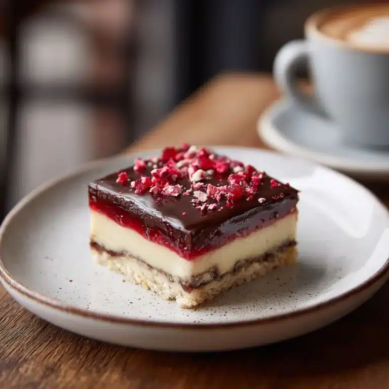 Raspberry Caramel Millionaires Shortbread Recipe