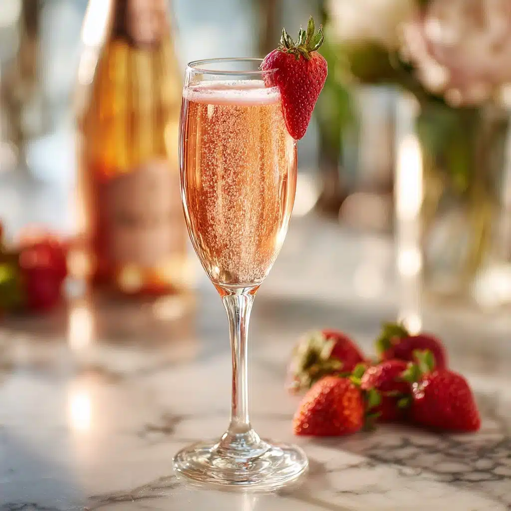 Strawberry Mimosas Mocktail Recipe - Recipe Image